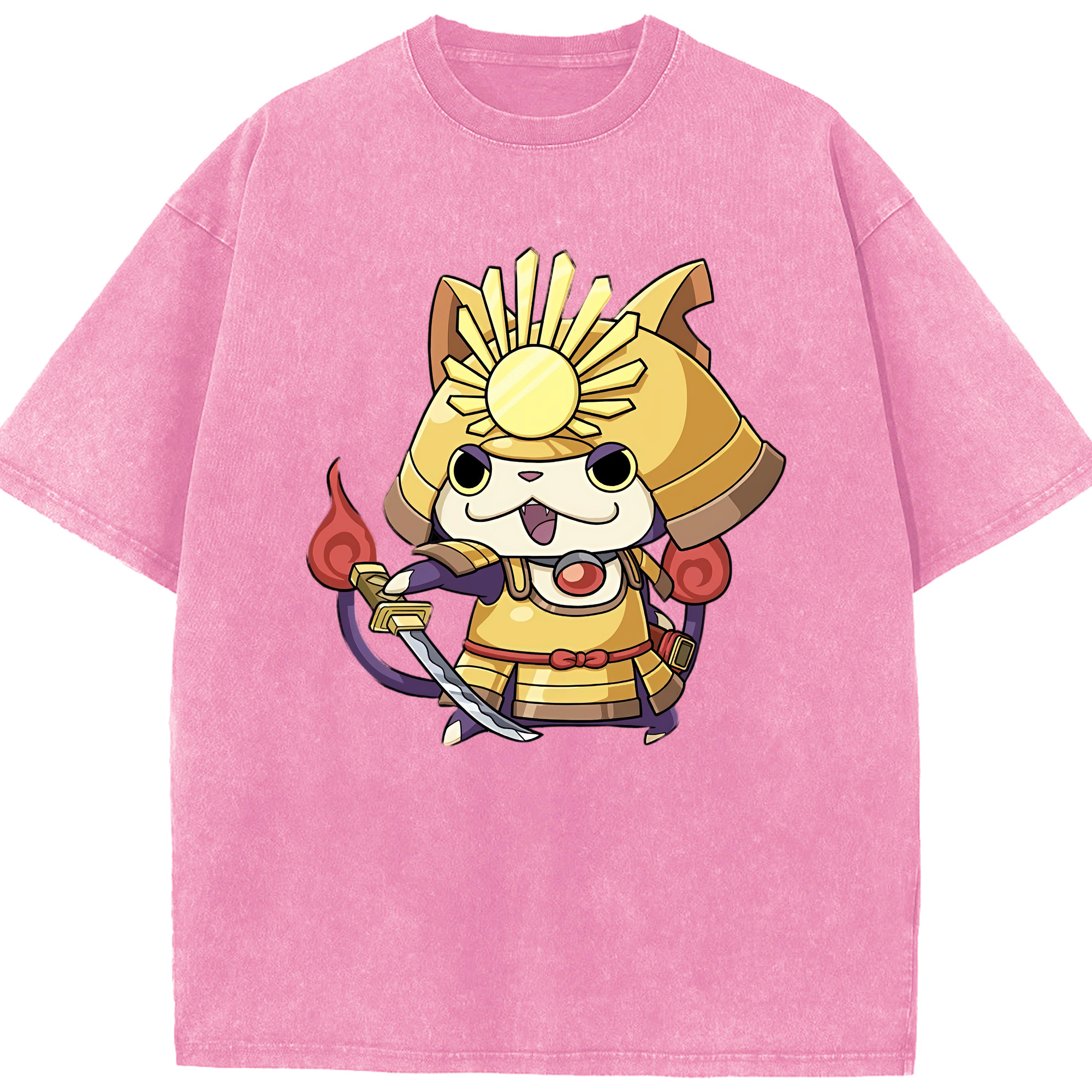 （画像用） 妖怪ウォッチ Yo-kai Watch 綿100% ヴィンテージ風 半袖Tシャツ（フロントプリント）